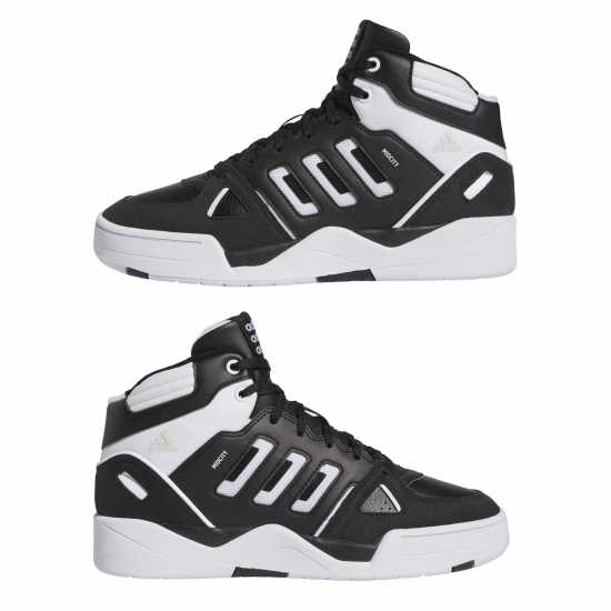 Adidas Midcity Mid Shoes Mens Black/White Мъжки баскетболни маратонки