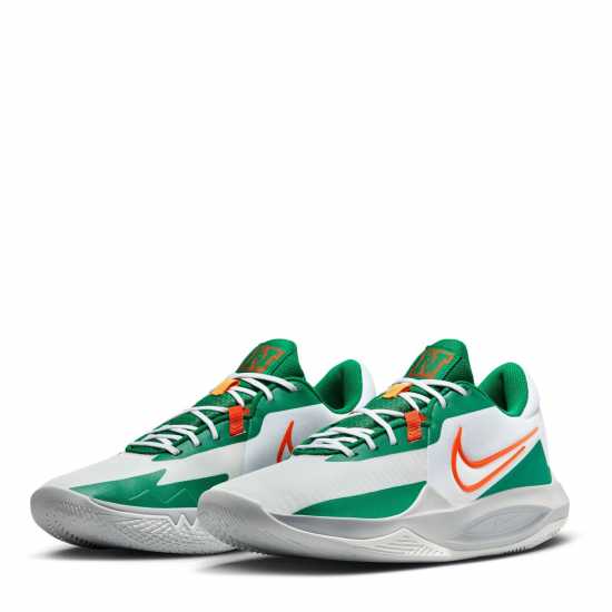 Nike Precision 6 Basketball Shoes White/Green Мъжки баскетболни маратонки