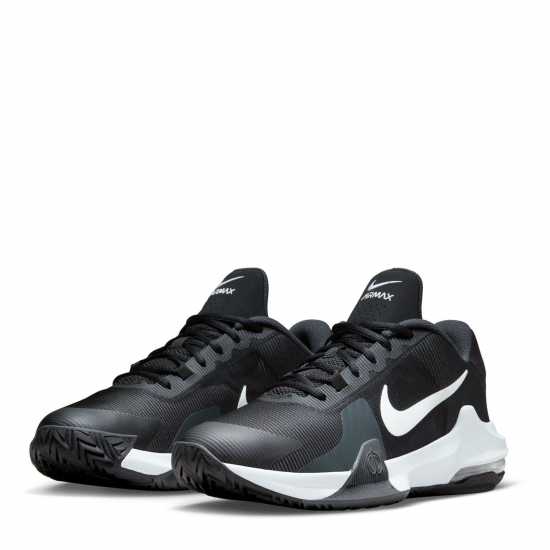 Nike Мъжки Маратонки За Баскетбол Air Max Impact 4 Mens Basketball Shoes Black/White - Мъжки баскетболни маратонки