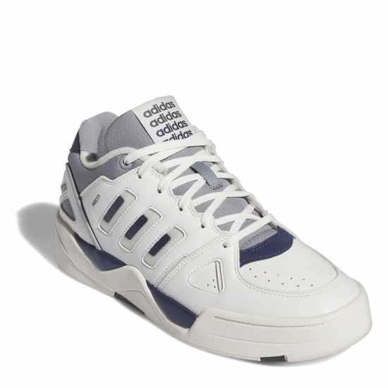 Adidas Midcity Low Shoes Mens White/Blue Мъжки баскетболни маратонки