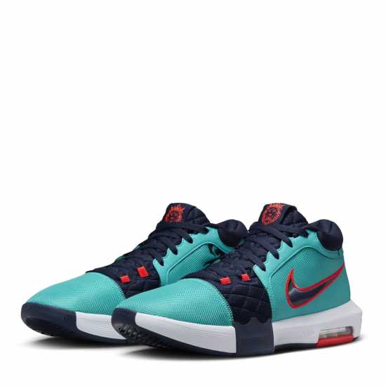 Nike Lebron Witness Viii Basketball Shoes Кактус/Кримсън Nike Lebron Witness Viii Basketball Shoes Кактус/Кримсън