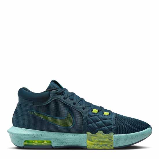 Nike Lebron Witness Viii Basketball Shoes Armory Navy/Grn Nike Lebron Witness Viii Basketball Shoes Armory Navy/Grn
