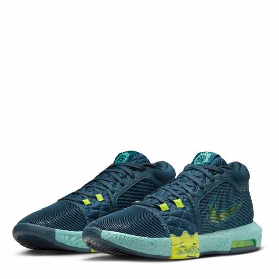 Nike Lebron Witness Viii Basketball Shoes Armory Navy/Grn Nike Lebron Witness Viii Basketball Shoes Armory Navy/Grn