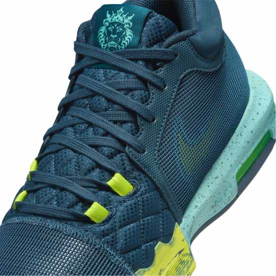 Nike Lebron Witness Viii Basketball Shoes Armory Navy/Grn Nike Lebron Witness Viii Basketball Shoes Armory Navy/Grn