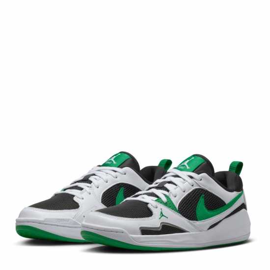Air Jordan Men's Basketball Trainers Blk/Green/Wht 