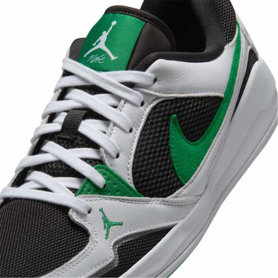 Air Jordan Men's Basketball Trainers Blk/Green/Wht 