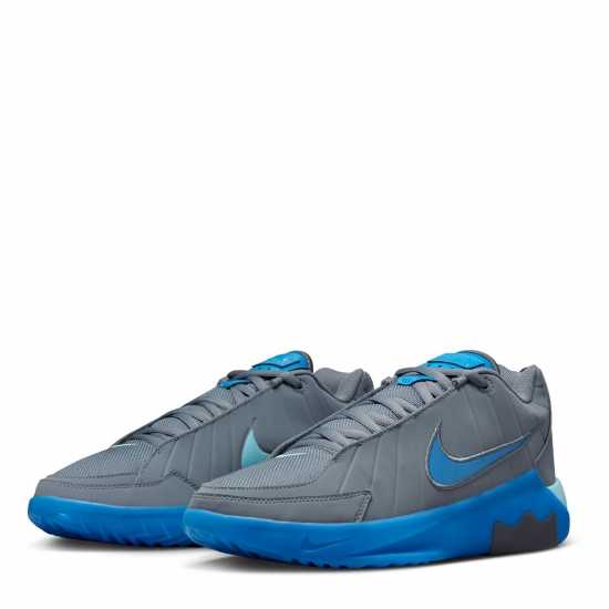 Nike Men's Basketball Trainers Grey/Blue 