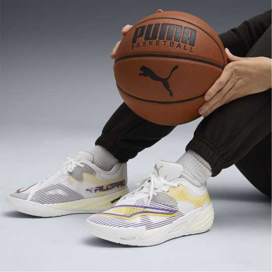 Puma Men's All-Pro Nitro 2 Basketball Trainers Puma White-Pe Puma Men's All-Pro Nitro 2 Basketball Trainers Puma White-Pe