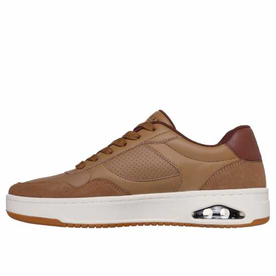 Skechers Маратонки Men's Uno Court Trainers Кафяво/Велур 