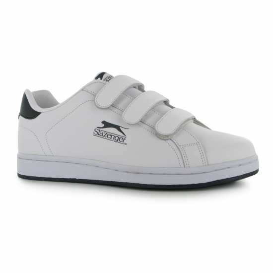 Slazenger Ash Strap Trainers Mens Бяло/Морско синьо Мъжки маратонки