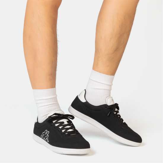 Kappa Ginosa Men Trainers Black/White Kappa Ginosa Men Trainers Black/White