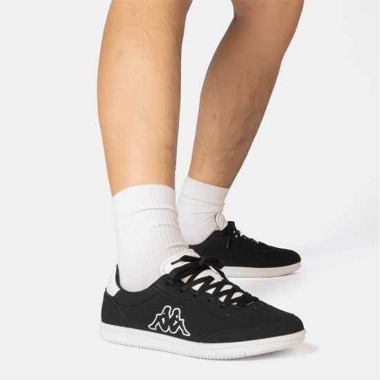 Kappa Ginosa Men Trainers Black/White Kappa Ginosa Men Trainers Black/White