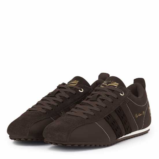 Quick Typhoon Sp Trainers Mens Тъмно кафяво/Бяло 