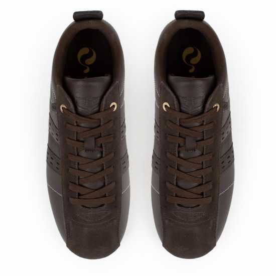 Quick Typhoon Sp Trainers Mens Тъмно кафяво/Бяло 