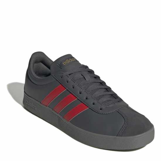 Adidas Vl Court Base Shoes Grey/Scarlet Мъжки маратонки