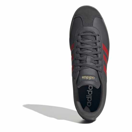 Adidas Vl Court Base Shoes Grey/Scarlet Мъжки маратонки