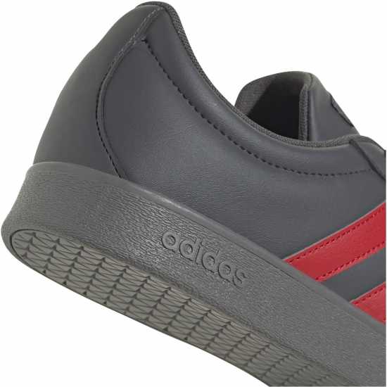 Adidas Vl Court Base Shoes Grey/Scarlet Мъжки маратонки