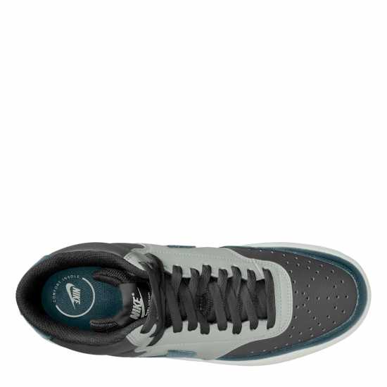 Nike Court Vision Mid Next Nature Mens Grey/Slate Nike Court Vision Mid Next Nature Mens Grey/Slate