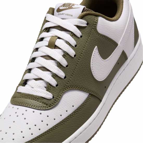 Nike Ниски Мъжки Маратонки Court Vision Low Trainers Mens Olive/White Мъжки маратонки