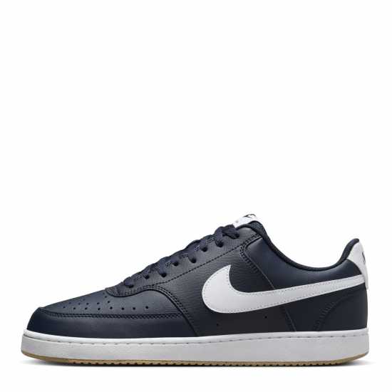 Nike Ниски Мъжки Маратонки Court Vision Low Trainers Mens Обсидиан/Бял Мъжки маратонки