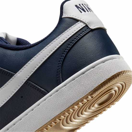 Nike Ниски Мъжки Маратонки Court Vision Low Trainers Mens Обсидиан/Бял Мъжки маратонки