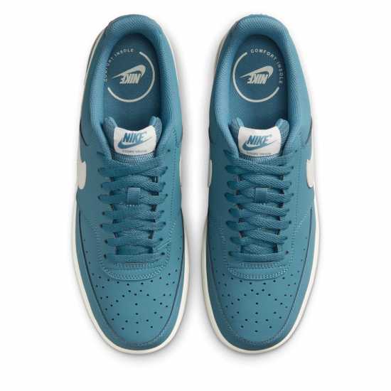 Nike Ниски Мъжки Маратонки Court Vision Low Trainers Mens Синьо/Парус Мъжки маратонки