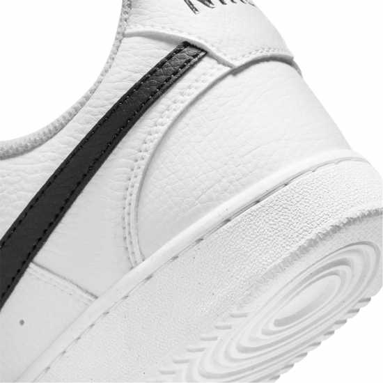 Nike Ниски Мъжки Маратонки Court Vision Low Trainers Mens White/Black - Мъжки високи кецове