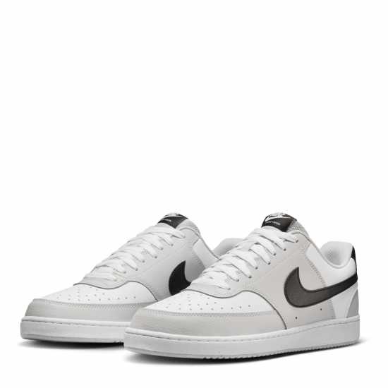 Nike Ниски Мъжки Маратонки Court Vision Low Trainers Mens Сиво/Черно/Бяло Мъжки маратонки