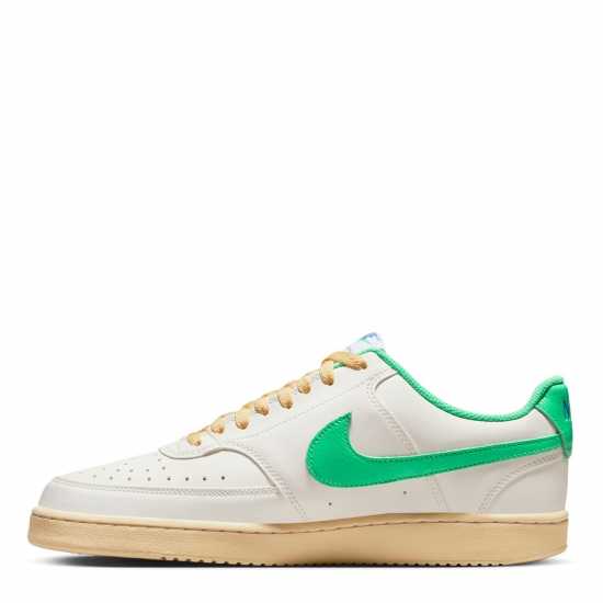 Nike Ниски Мъжки Маратонки Court Vision Low Trainers Mens Sail/Green Мъжки маратонки