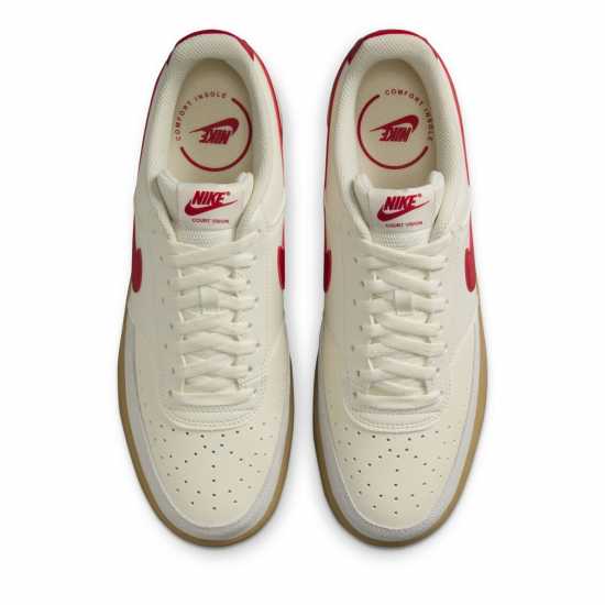 Мъжки маратонки Nike Ниски Мъжки Маратонки Court Vision Low Trainers Mens Перла/Червено/Гума Nike Ниски Мъжки Маратонки Court Vision Low Trainers Mens Перла/Червено/Гума Мъжки маратонки