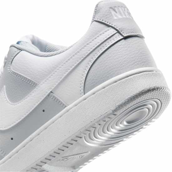 Nike Ниски Мъжки Маратонки Court Vision Low Trainers Mens Платина/Бяло Мъжки маратонки