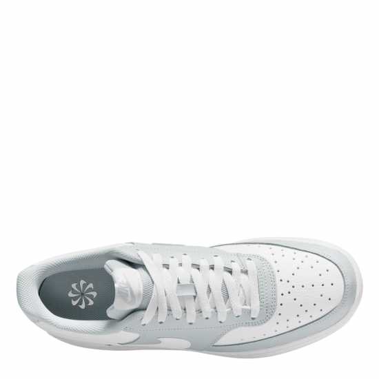 Nike Ниски Мъжки Маратонки Court Vision Low Trainers Mens Платина/Бяло Мъжки маратонки