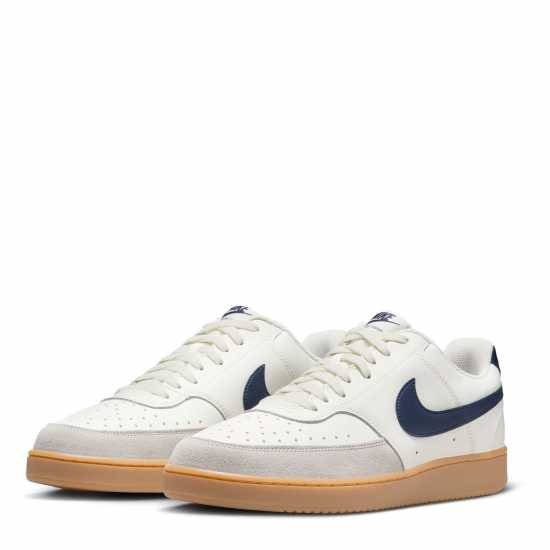 Мъжки маратонки Nike Ниски Мъжки Маратонки Court Vision Low Trainers Mens Sail/Navy/Brown Nike Ниски Мъжки Маратонки Court Vision Low Trainers Mens Sail/Navy/Brown Мъжки маратонки