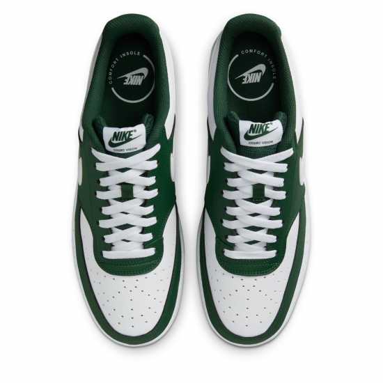 Мъжки маратонки Nike Ниски Мъжки Маратонки Court Vision Low Trainers Mens White/Green Nike Ниски Мъжки Маратонки Court Vision Low Trainers Mens White/Green Мъжки маратонки
