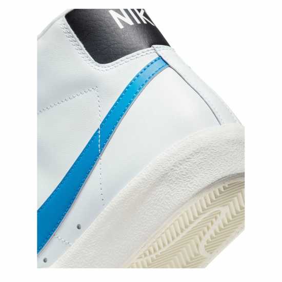 Nike Blazer Mid High Tops Mens White/Blue Мъжки високи кецове