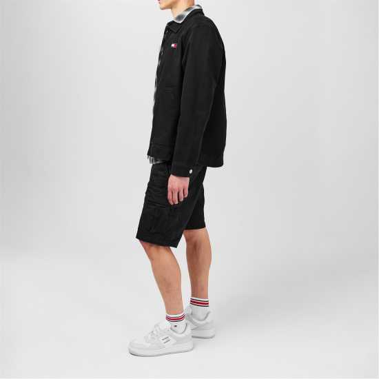 Tommy Jeans Retro Leather Basket Trainers Бяло/Светло сиво 