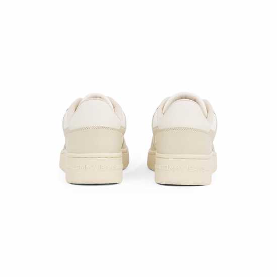 Tommy Jeans Retro Leather Basket Trainers Кремаво/Бяло Tommy Jeans Retro Leather Basket Trainers Кремаво/Бяло