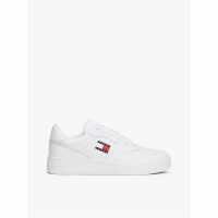 Retro Leather Basket Trainers Трикратно черно 