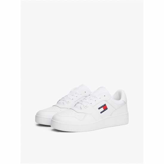 Retro Leather Basket Trainers Трикратно черно Retro Leather Basket Trainers Трикратно черно