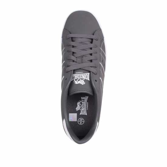Lonsdale Oval Trainers Mens Grey/White Мъжки маратонки