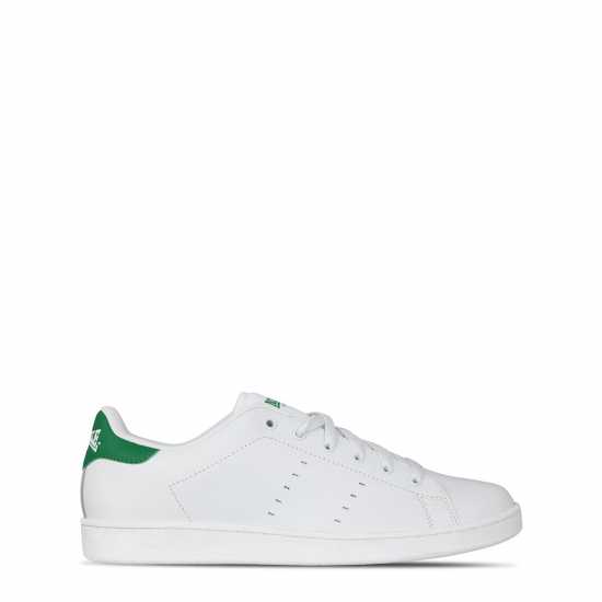 Lonsdale Кожени Маратонки Leyton Leather Trainers Mens Бяло/Зелено Lonsdale Кожени Маратонки Leyton Leather Trainers Mens Бяло/Зелено