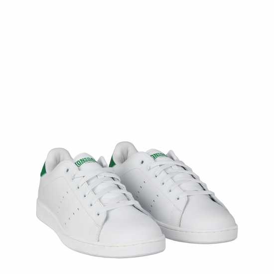 Lonsdale Кожени Маратонки Leyton Leather Trainers Mens Бяло/Зелено Lonsdale Кожени Маратонки Leyton Leather Trainers Mens Бяло/Зелено