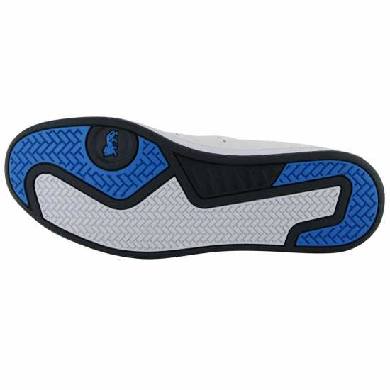 Lonsdale Мъжки Кожени Маратонки Leyton Leather Mens Trainers White/Navy Мъжки маратонки