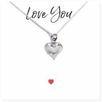 Heart Necklace & Love You Msg Card 00605-Cd-Nkhrt  Подаръци и играчки