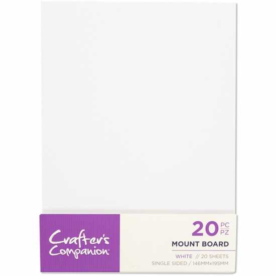 Crafters Companion Crafters Companion Mount Board - White 5.75 X 7.7  Канцеларски материали