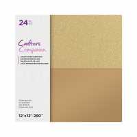 Crafters Companion 24 Regal Glitter Gold Mixed Cardstock