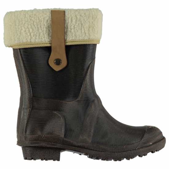 Дамски гумени ботуши Kangol Дамски Гумени Ботуши Winter Wellies Ladies Chocolate/Cream Kangol Дамски Гумени Ботуши Winter Wellies Ladies Chocolate/Cream Дамски гумени ботуши