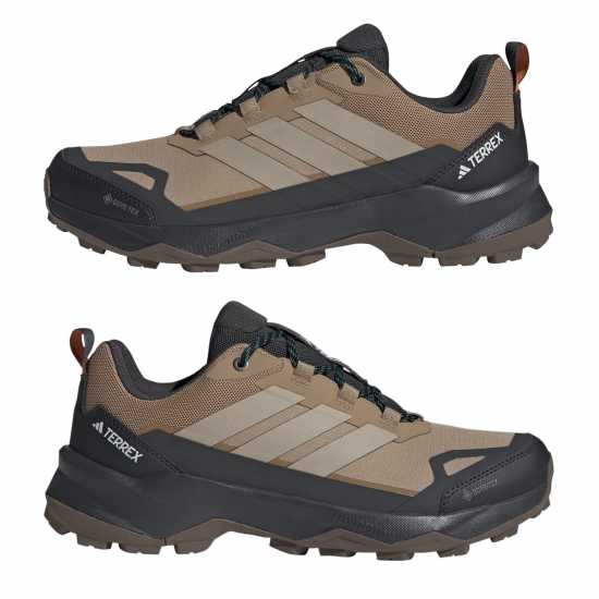 Adidas Terrex Skychaser Ax5 Gore-Tex Hiking Shoes Mens Beige/Orange 