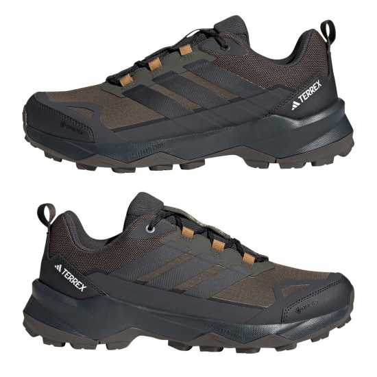Adidas Terrex Skychaser Ax5 Gore-Tex Hiking Shoes Mens Олив/Карбон/Кафяв Adidas Terrex Skychaser Ax5 Gore-Tex Hiking Shoes Mens Олив/Карбон/Кафяв
