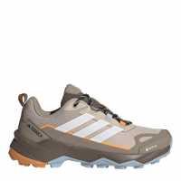 Adidas Terrex Skychaser Ax5 Gore-Tex Hiking Shoes Womens Taupe/Wht/Blue 